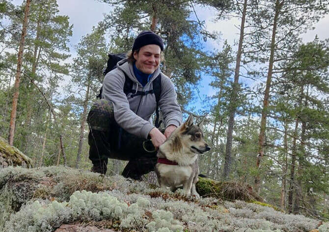 Antti Paavola loves hiking in his free time. 