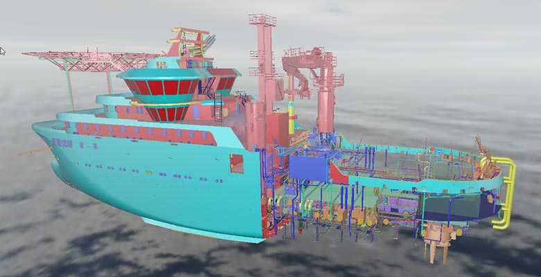 3D ship model