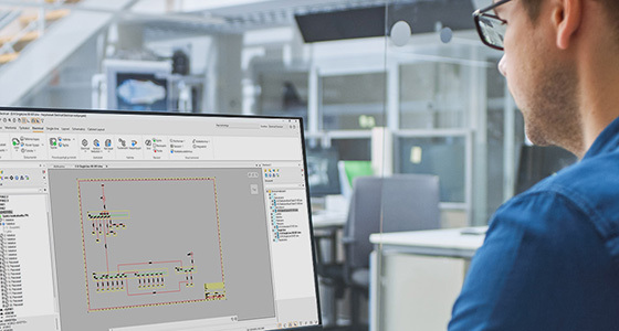 Single-line in CADMATIC Electrical