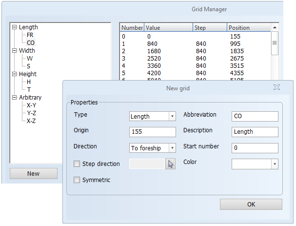 Grid manager UI