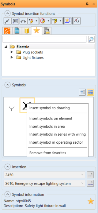 Symbol selection interface